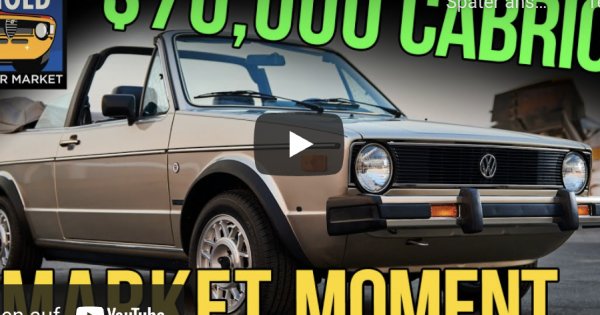 Lucky Rabbit! $70,000 1985 Volkswagen Cabriolet
