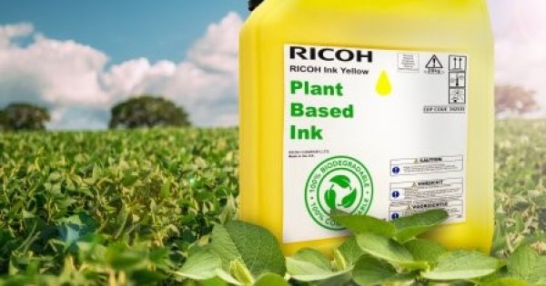 Ricoh präsentiert Tinte auf Pflanzenbasis