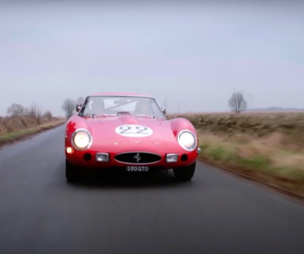 Pink Floyd drummer takes AC/DC singer for a drive in a Ferrari 250 GTO