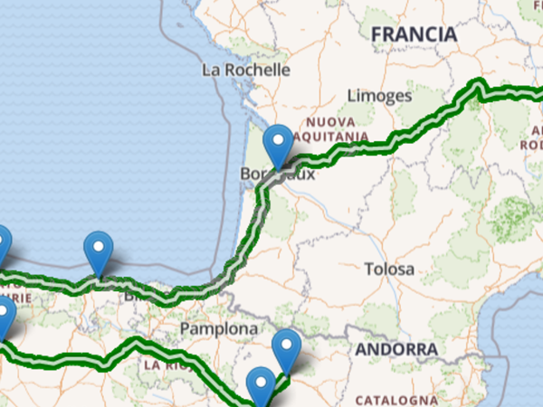 Francia e Spagna con l'elettrica